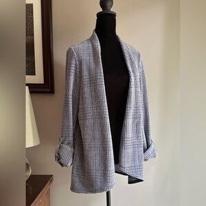 Soft Surroundings Textured Lavender Gray Blazer